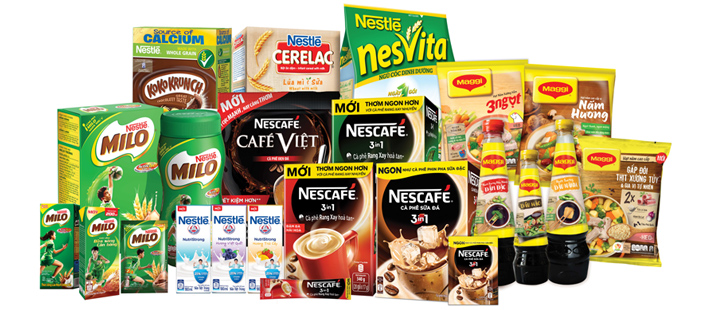 Các sản phẩm của Nestle tại Việt Nam