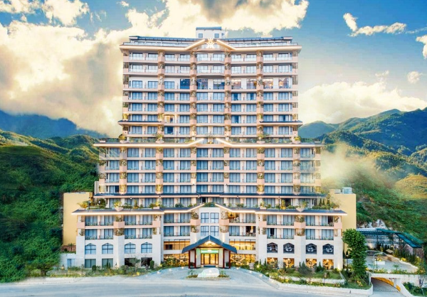 Khách sạn KK Sapa gồm 186 phòng, phân bố trên 18 tầng