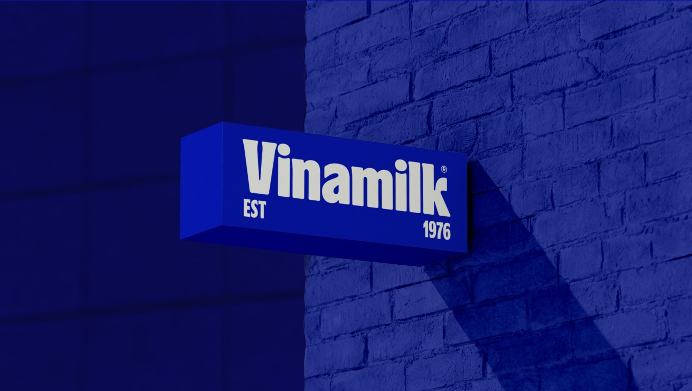Nhận diện thương hiệu - Logo Vinamilk est 1976