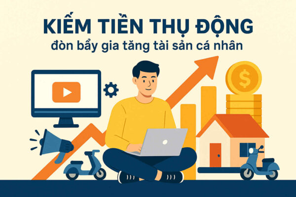 Hình minh họa việc kiếm tiền thụ động để tăng tài sản cá nhân