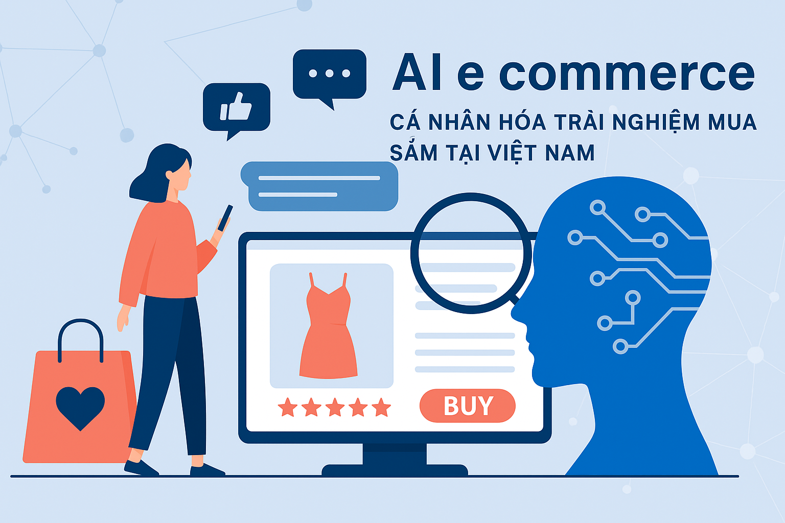 AI e commerce cá nhân hóa trải nghiệm người tiêu dùng trên nền tảng thương mại điện tử tại Việt Nam