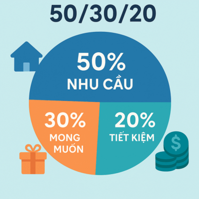 Mô hình ngân sách 50/30/20 – kỹ năng tiết kiệm cơ bản