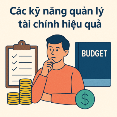 Minh họa các kỹ năng quản lý tài chính hiệu quả như lập ngân sách và theo dõi chi tiêu.