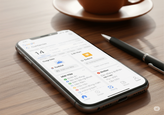 Các ứng dụng như Google Calendar, Todoist hay Notion hỗ trợ lên kế hoạch rõ ràng, giúp bạn chủ động hơn trong thời gian cá nhân và công việc..